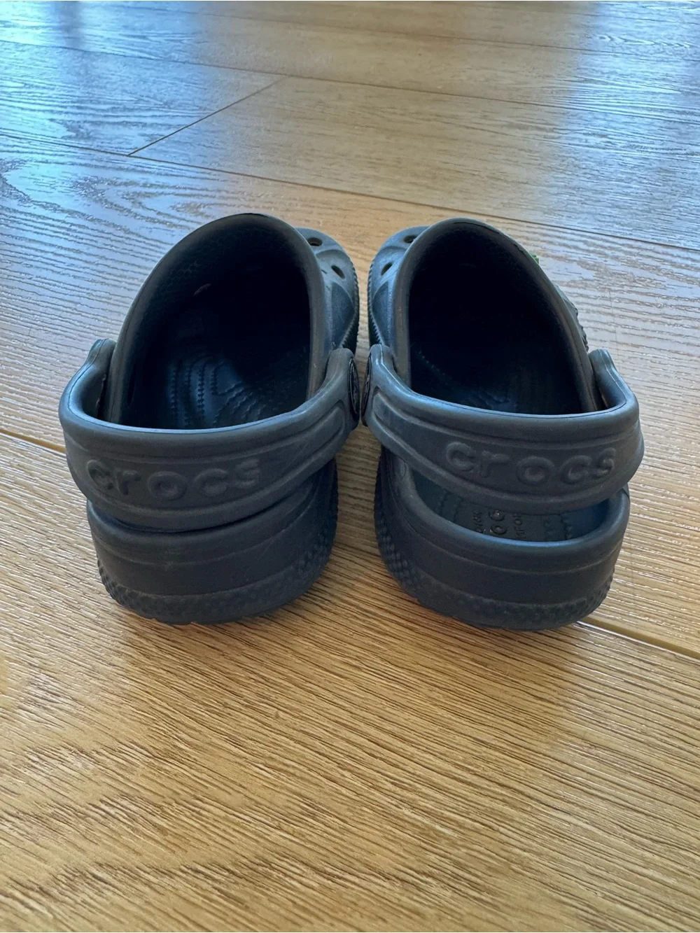 CROCS Kids Navy Blue with Superhero Charms (toddler size 7)